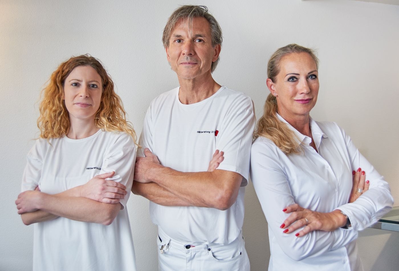Das Team der Hörberatung Zürich: Karin Schwendener, Roger Mogg und Karin Mogg